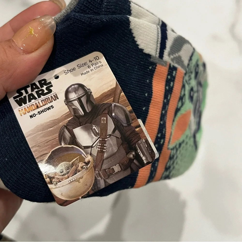 New Star Wars Mandalorian 6 Pack womens multicolor ankle socks